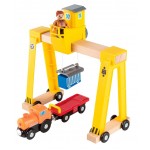 Macara Portuara din lemn cu sina dubla Maxim Rail Road Crane